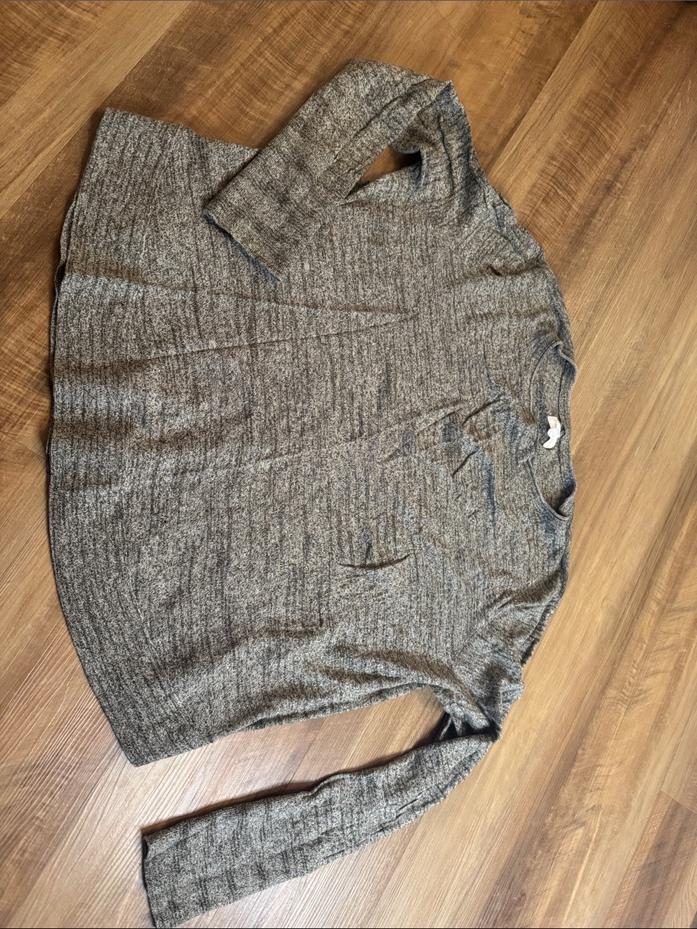 Lou & Grey Heather Gray Crewneck Sweater